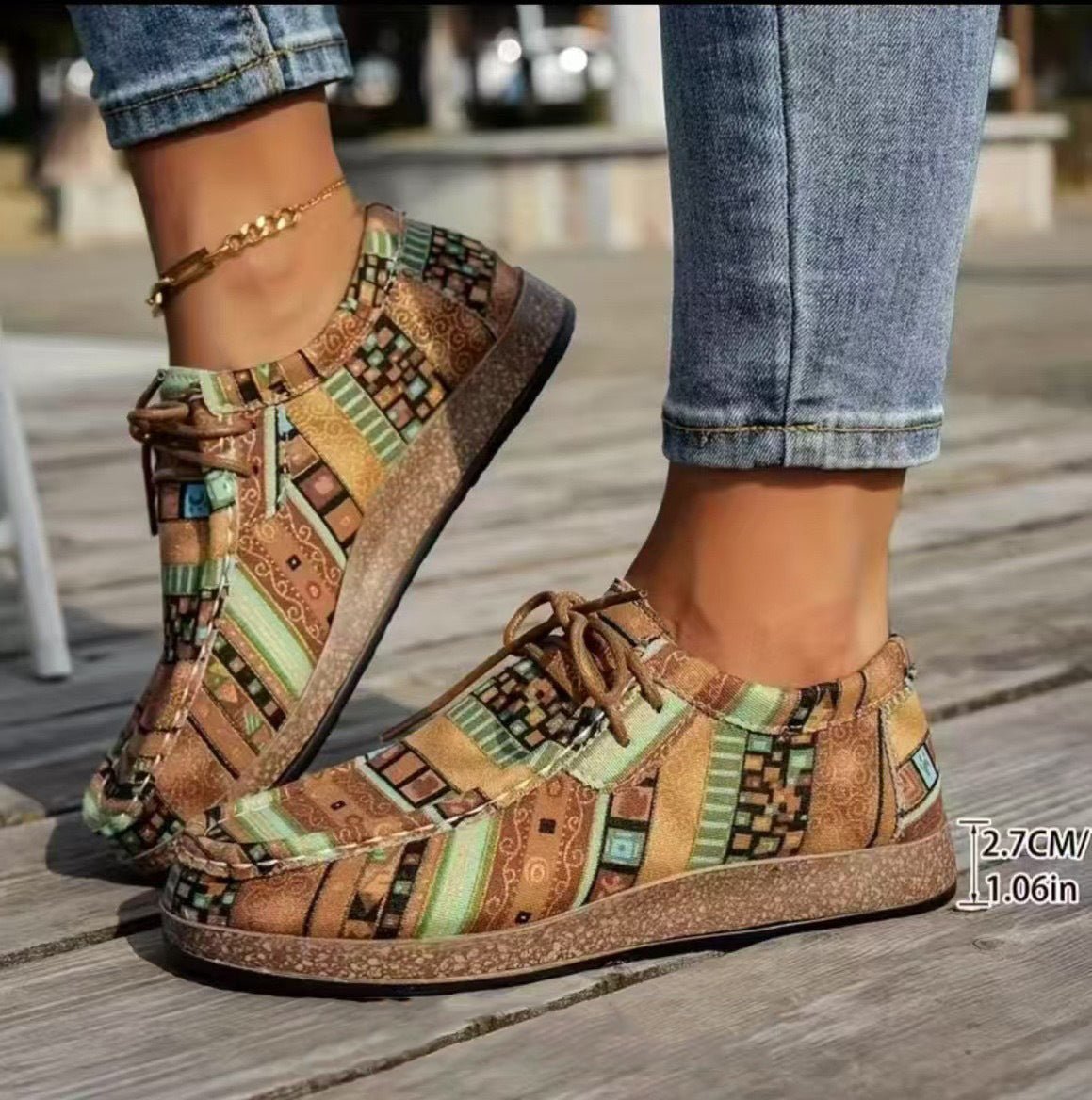 Aurora | Scarpe rétro colorate da donna
