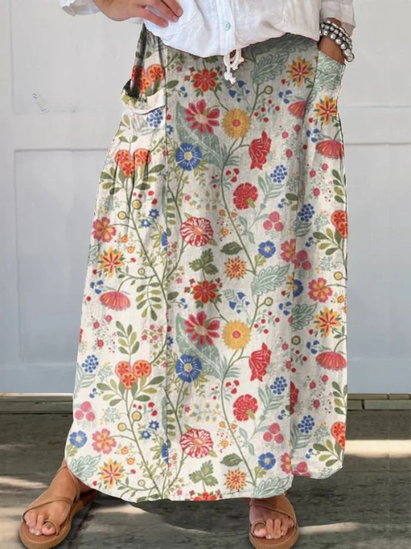 Noemi | Gonna Floreale Multicolore